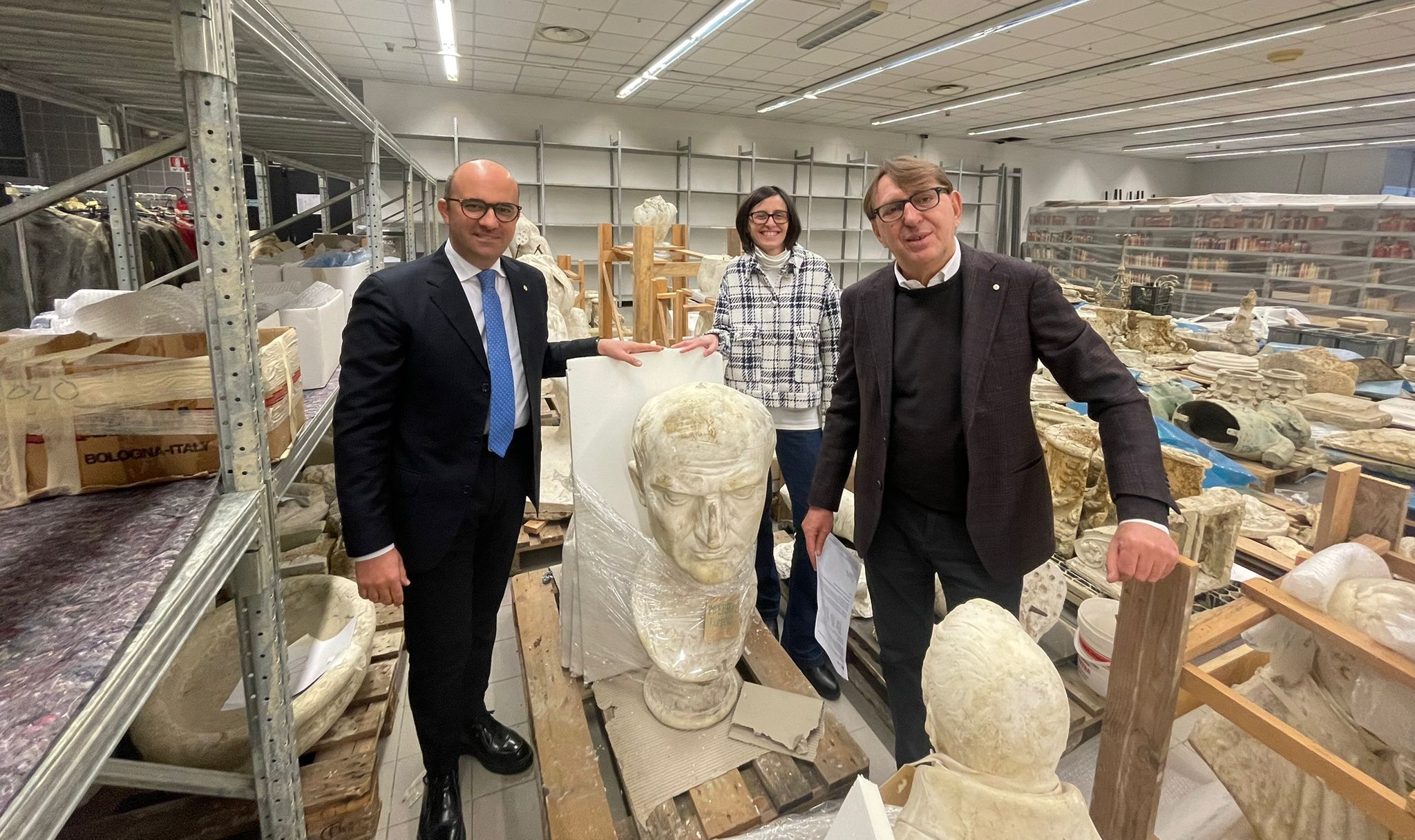 Bongiorno: «In partenza per Roma 5 opere in gesso alluvionate»