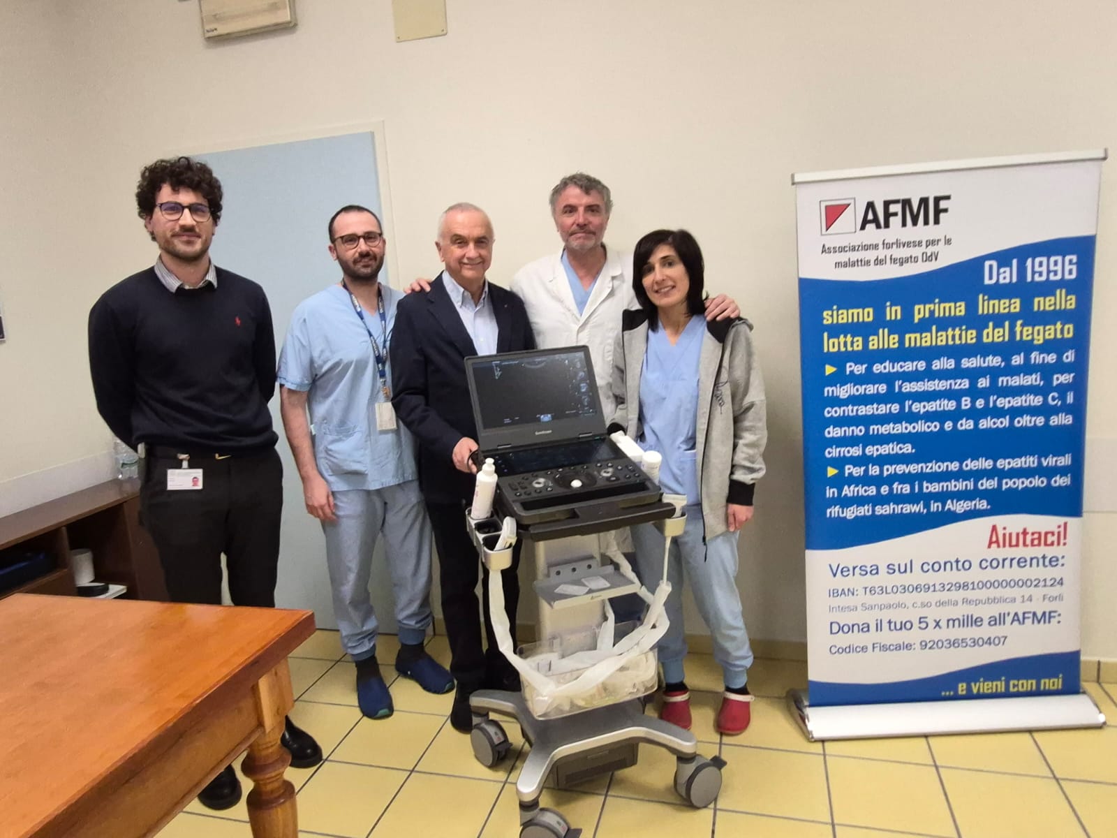 L’Associazione forlivese per le malattie del fegato dona un ecografo a Gastroenterologia
