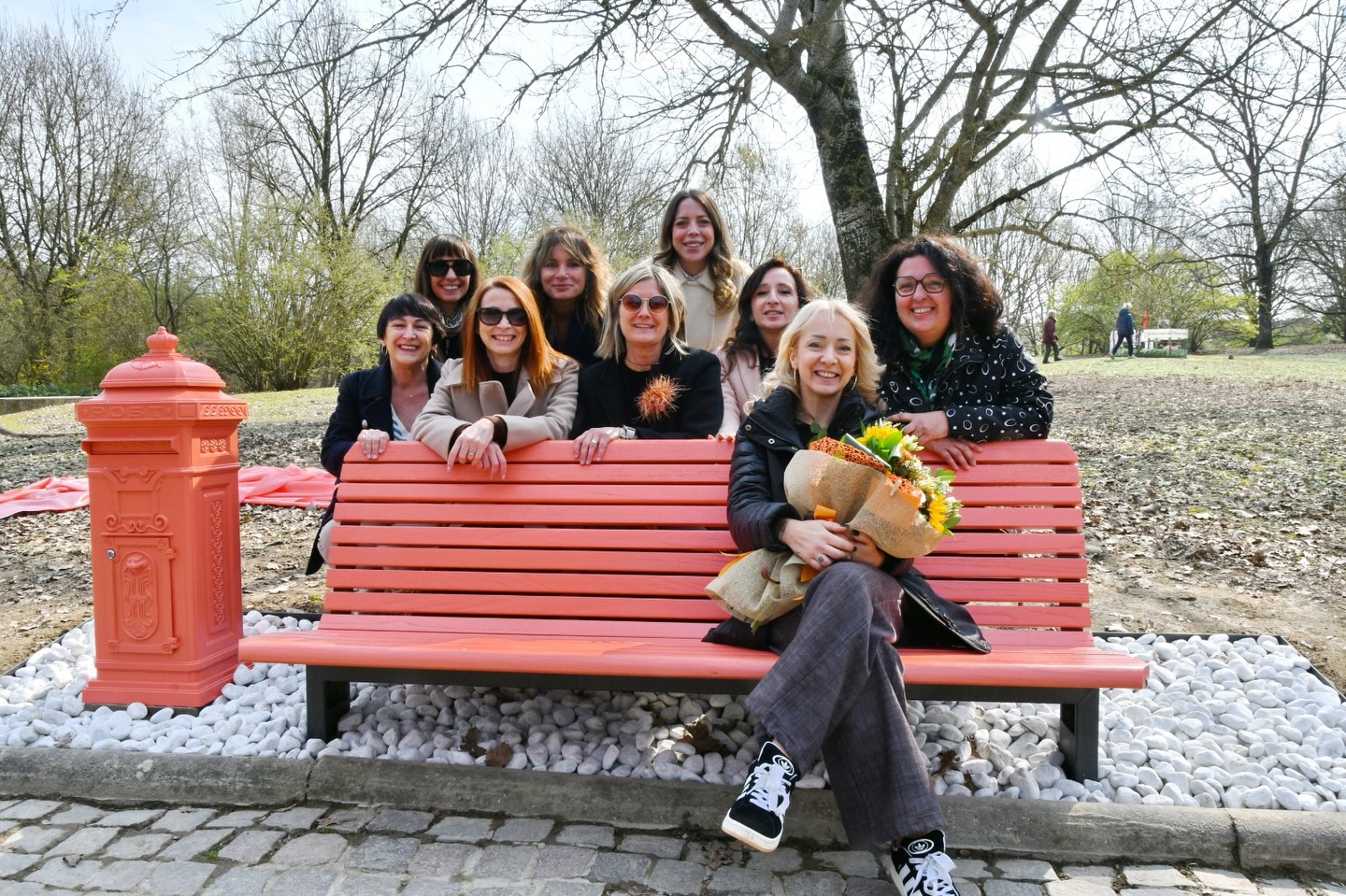 Al Parco Urbano è stata inaugurata la panchina corallo