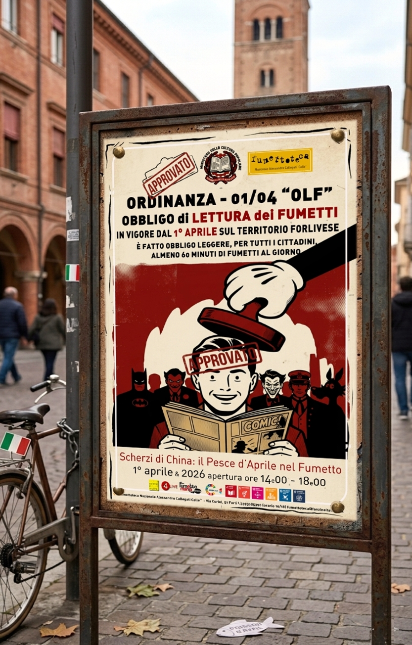 Nuova ordinanza a Forlì: scatta la OLF, ‘Obbligo di Lettura dei Fumetti’