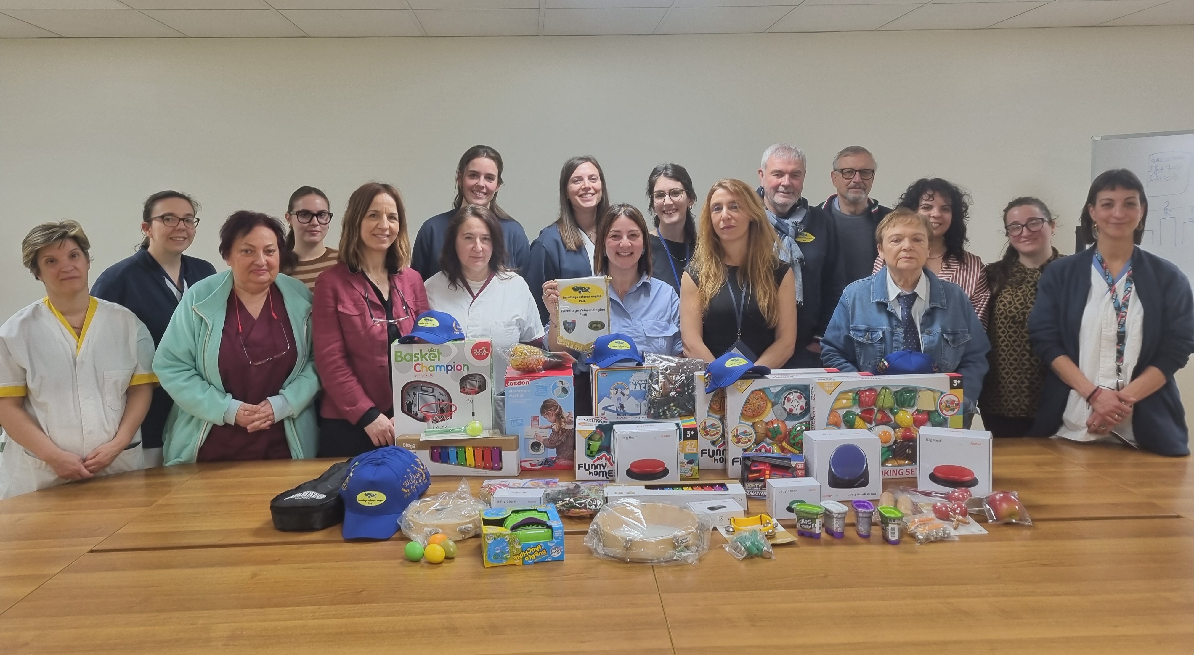 L’Hermitage Veteran Engine dona 1.500 euro per il nuovo ambulatorio di Comunicazione Aumentativa e Alternativa